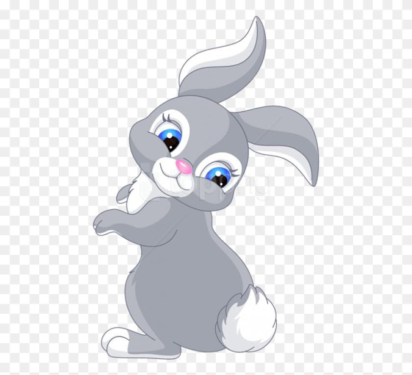 465x705 Free Cute Bunny Cartoon Clipart Photo Cute Easter Bunny Cartoon, Mammal, Animal, Rabbit HD PNG Download