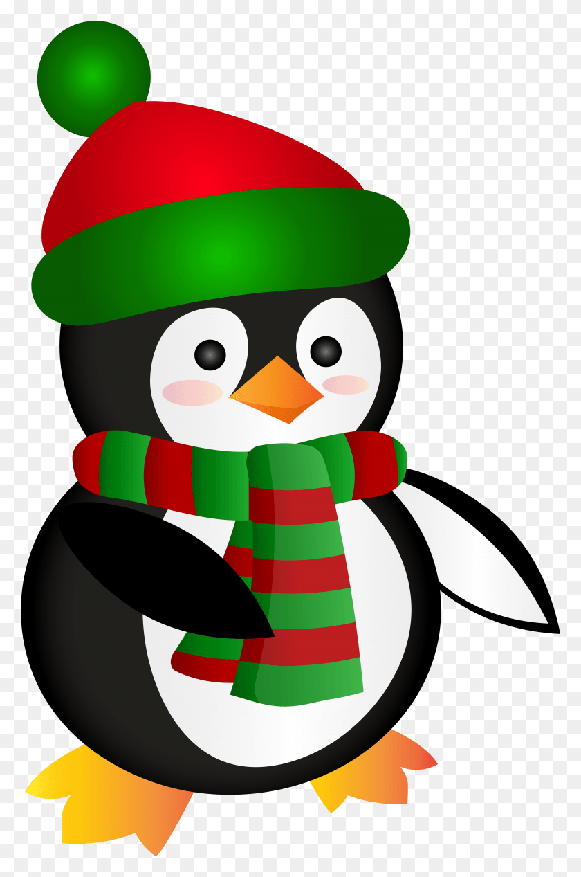 5085x7875 Free Cute Christmas Penguin Merry Christmas Transparent Clipart Cute, Snowman, Winter, Snow HD PNG Download