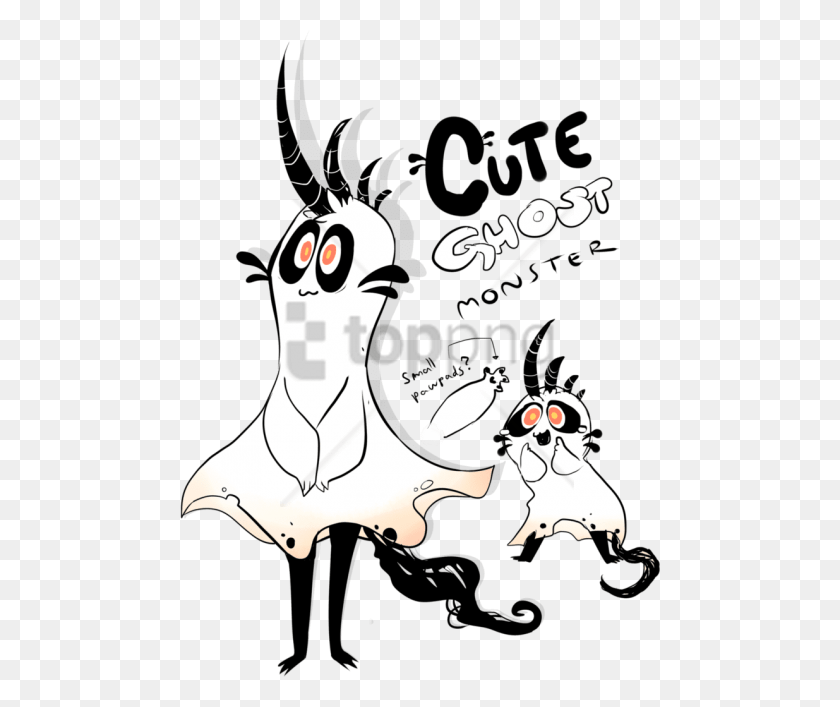 480x647 Free Cute Ghost Art Image With Transparent Cute Ghost Art, Text, Mammal, Animal HD PNG Download