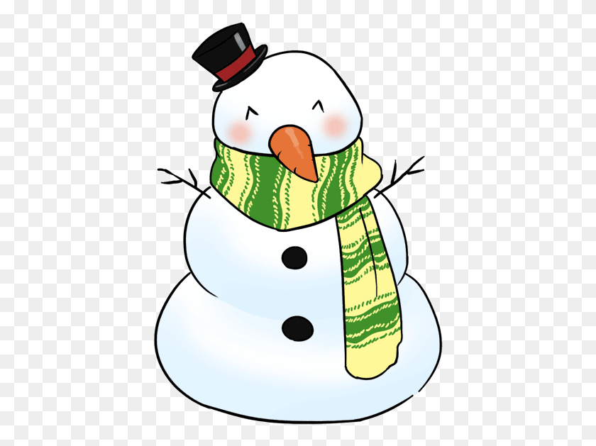 409x569 Free Cute Snowman Chibi Clip Art Cute Snowman Clipart, Naturaleza, Al Aire Libre, Invierno Hd Png Descargar