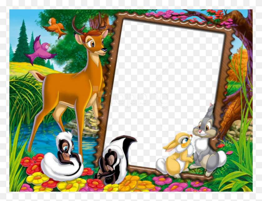 850x638 Free Cute Transparent Kids Photo Frame With Wild Kid Photo Frame, Animal, Mammal, Horse HD PNG Download