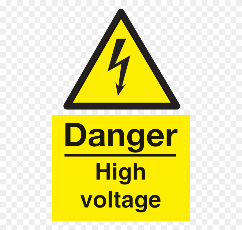 480x738 Free Danger Electric Shock Risk Sign Warning Sign In Workplace, Symbol, Road Sign, Triangle HD PNG Download