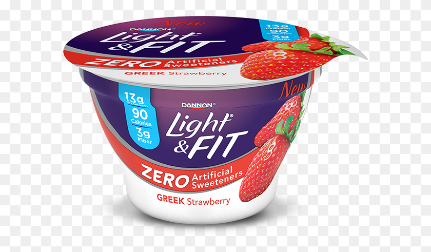 595x431 Dannon Light Amp Fit Greek Zero Yogurt At Giant Dannon Light And Fit Zero, Десерт, Еда, Сливки Png Загрузить