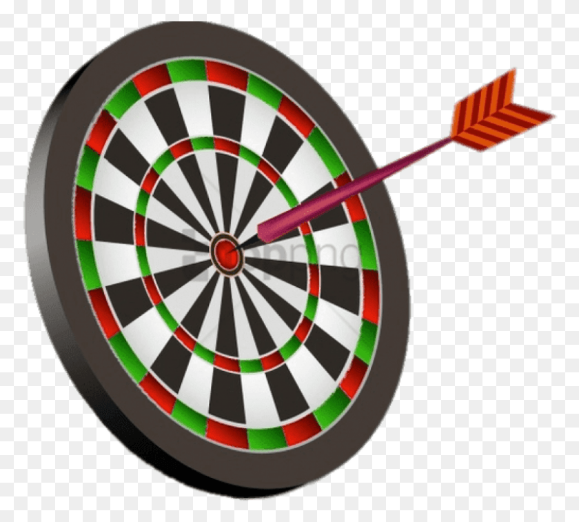 800x715 Free Dart In The Centre Of A Dartboard Inflatable Dart Board, Darts, Game HD PNG Download
