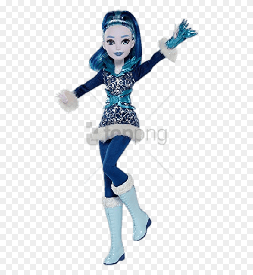 480x855 Free Dc Super Hero Girls Frost Action Frost Dc Super Hero Girl, Costume, Person, Human HD PNG Download