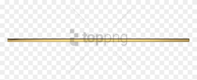 851x309 Free Decorative Gold Line Image With Transparent Marking Tools, Arrow, Symbol, Oars HD PNG Download
