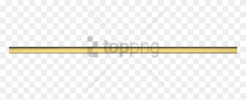 851x309 Free Decorative Gold Line Image With Transparent Television Antenna, Leisure Activities, Weapon, Weaponry HD PNG Download