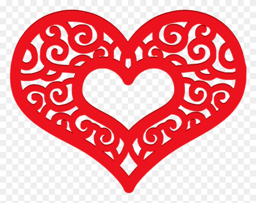 845x658 Png Декоративное Красное Сердце В Форме Сердца, Символ, Темно-Бордовый Hd