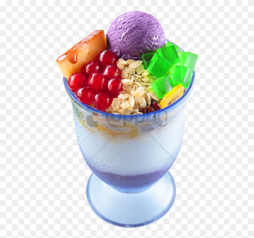 480x725 Free Desserthalo Halo Halo Halo, Dessert, Food, Yogurt HD PNG Download
