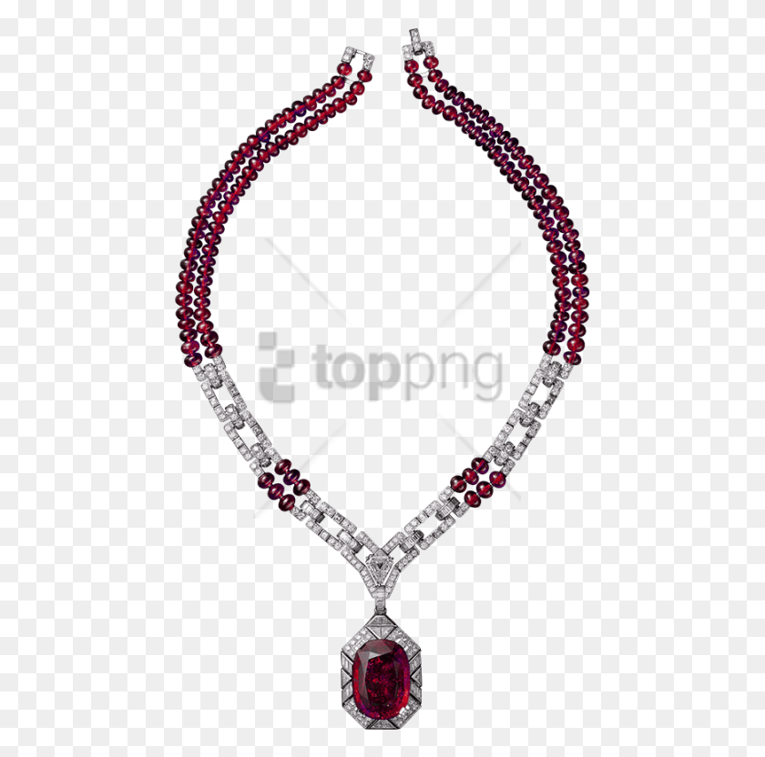 457x772 Free Diamond Necklace Jewelry Image With Clipart Image Of Necklace, Accessories, Accessory, Bead HD PNG Download