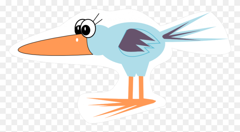 782x406 Free Digital Funny Cartoon Bird Scrapbooking Embellishment, Animal, Beak, Flamingo HD PNG Download