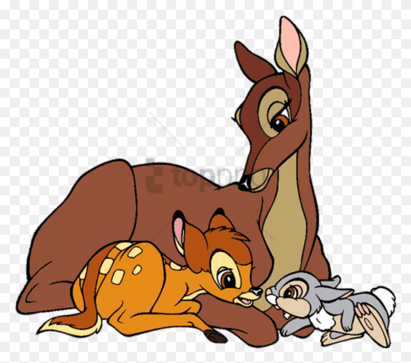850x745 Free Disney Mother Bambi And Mother Clipart, Wildlife, Animal, Mammal HD PNG Download