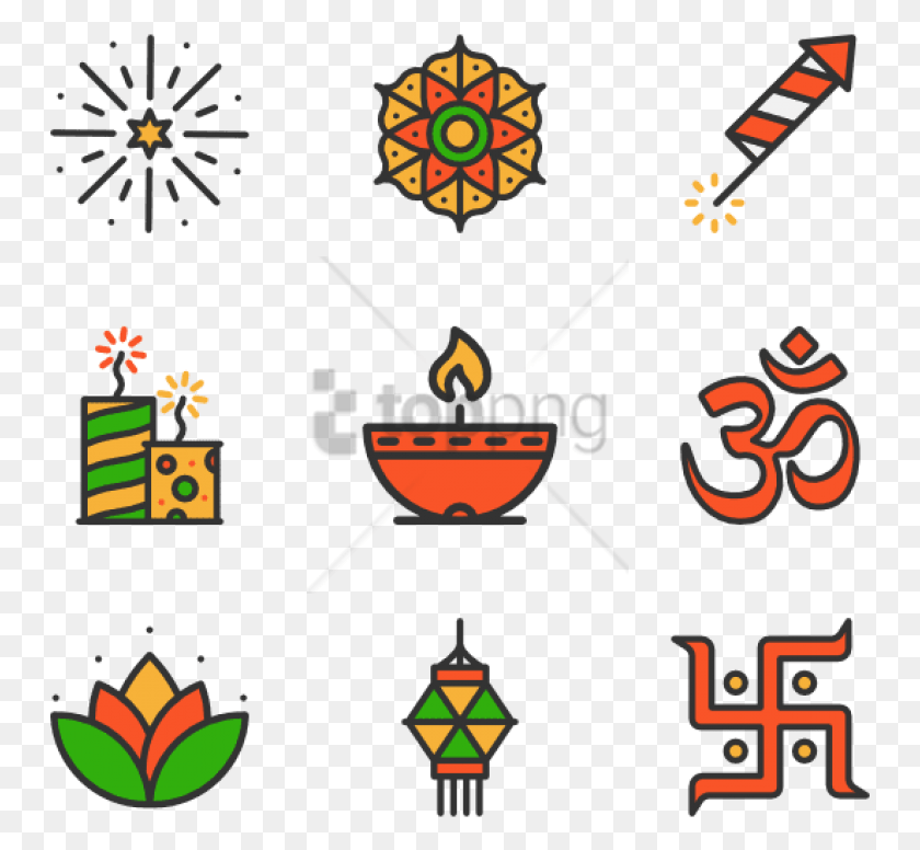 749x716 Descargar Png / Diwali Festival Crackers Imagen Con El Símbolo De Diwali, Cartel, Publicidad, Texto Hd Png