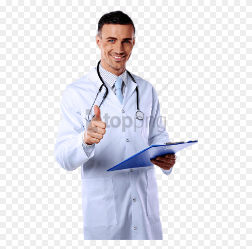480x770 Free Doctor Image With Transparent Background Thumb, Tie, Accessories, Accessory HD PNG Download