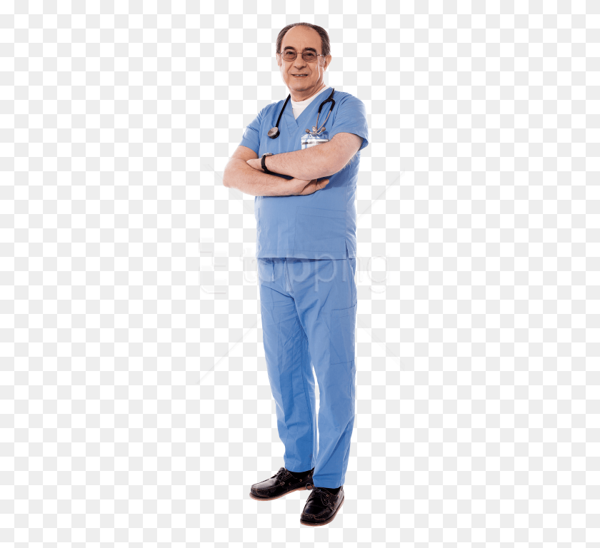 295x708 Free Doctor Images Background Standing, Person, Human, Surgeon HD PNG Download