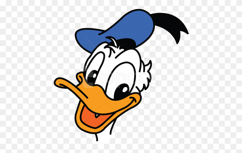 470x472 Free Donald Duck Look Images Transparent Donald Duck Easy To Draw, Clothing, Apparel, Text HD PNG Download