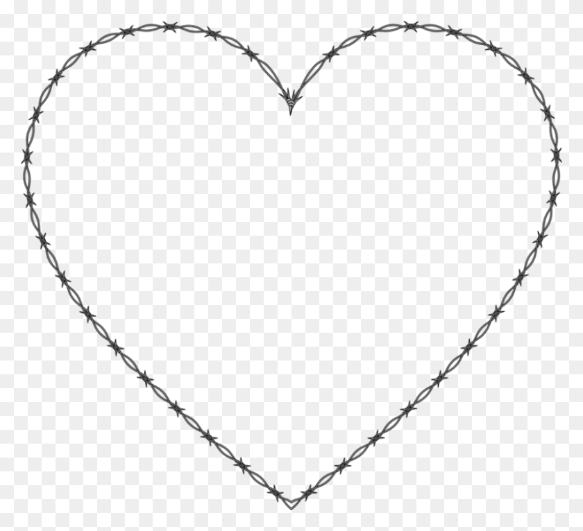 850x770 Free Dotted Line Heart Images Background Wide Love Heart Outline HD PNG Download