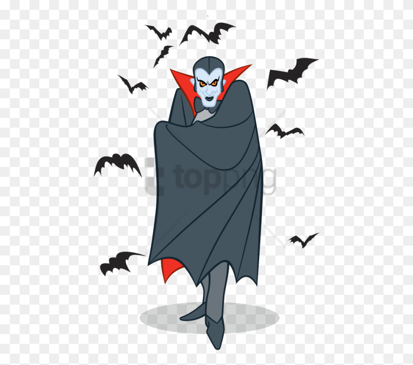 462x683 Free Dracula And Bats Image With Transparent Character Scooby Doo Villains, Clothing, Apparel, Cloak HD PNG Download