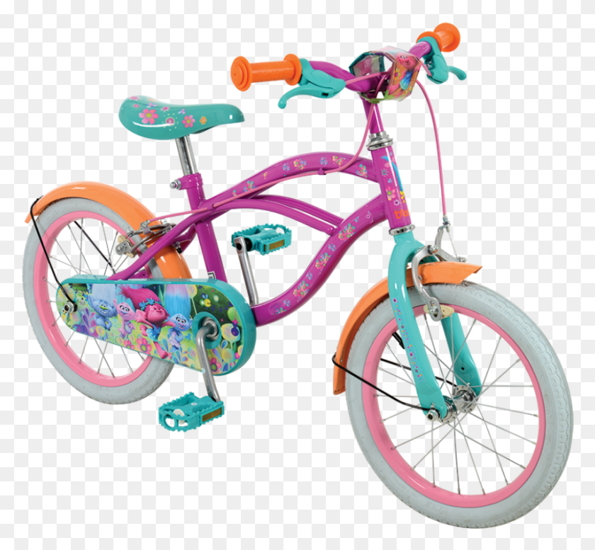 851x783 Free Dreamworks Trolls 16 Inch Bike Trolls Bike, Wheel, Machine, Vehicle HD PNG Download
