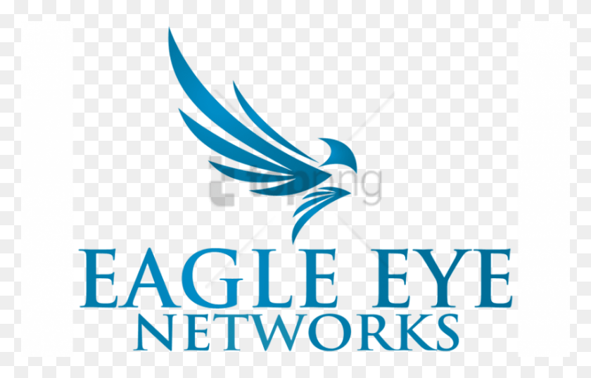 850x520 Бесплатное Изображение Логотипа Eagle Eye Networks С Прозрачным Логотипом Eagle Eye Networks, Текст, Животное, Птица Png Скачать