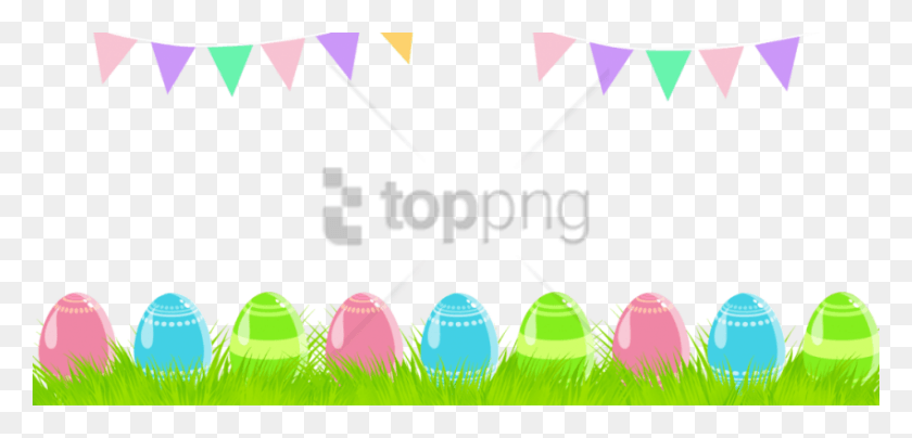 850x375 Free Easter Banner Image With Transparent Background Transparent Easter Egg Banner, Graphics, Text HD PNG Download