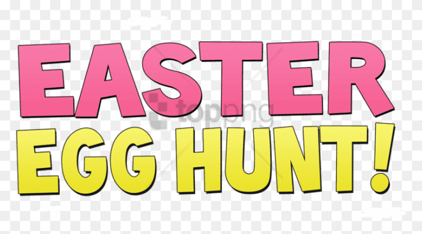 841x438 Free Easter Egg Hunt Images Transparent Poster, Word, Text, Alphabet HD PNG Download