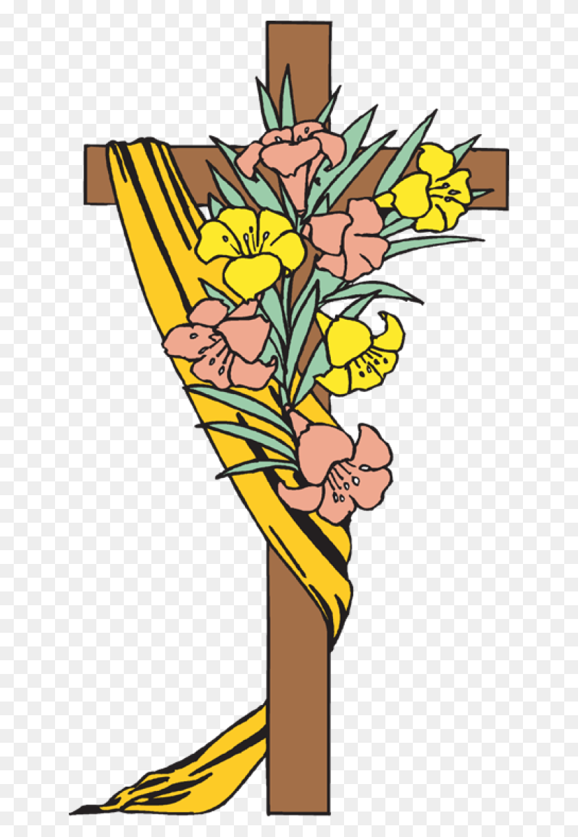 640x1157 Free Easter Religious Free Clip Art, Graphics, Floral Design HD PNG Download