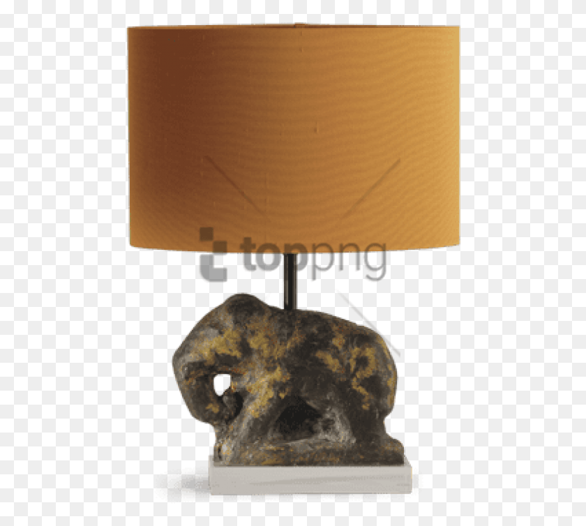 480x694 Free Elephant Lamp Porta Romana Image With Lampshade, Table Lamp, Bronze HD PNG Download