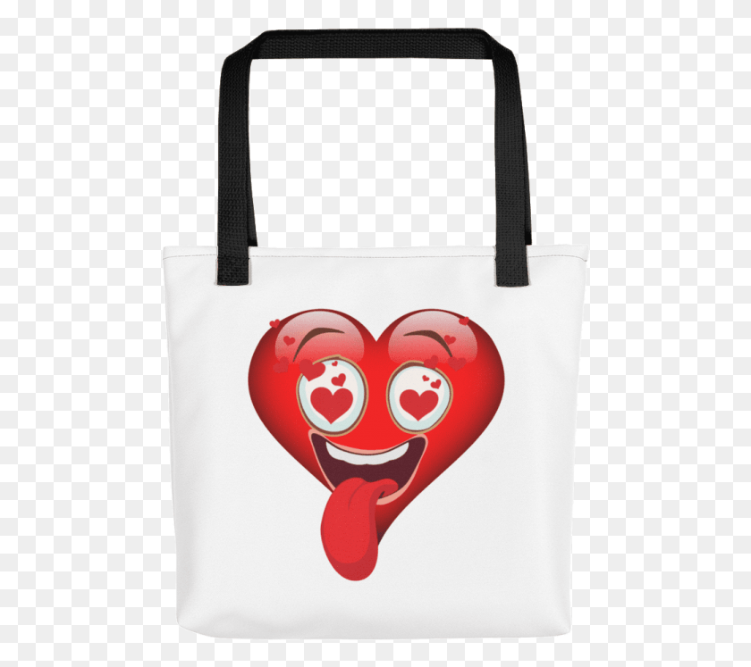 480x687 Free Emoji Love Heart Shirt Yellow Face Good Morning Beautiful Wife, Tote Bag, Bag, Handbag HD PNG Download