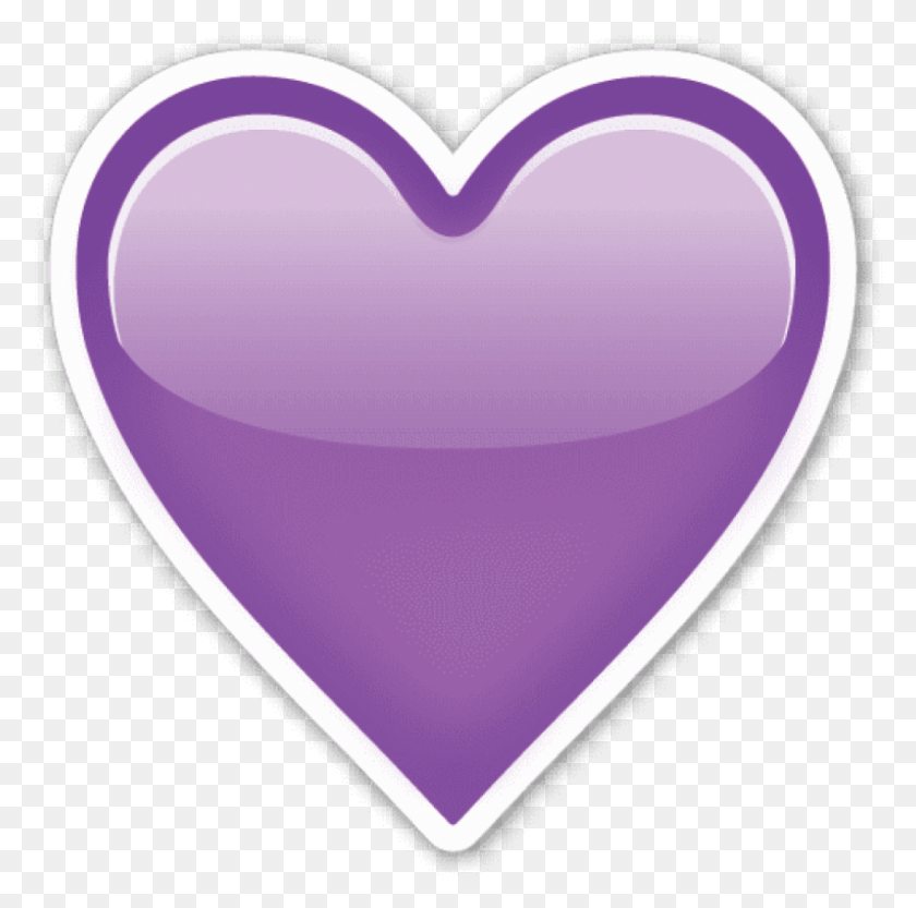 850x843 Free Emoji Purple Heart Images Background Transparent Heart Emoji, Plectrum, Rug HD PNG Download