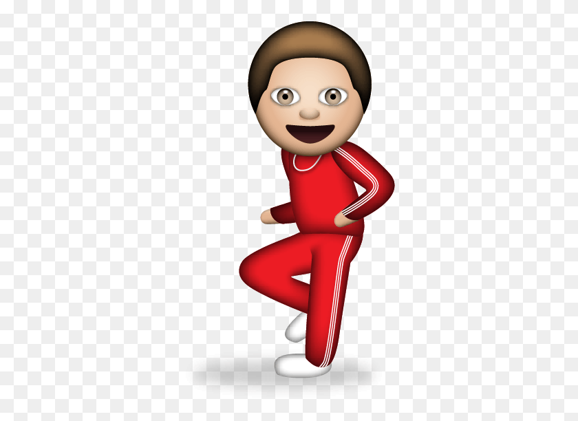 308x552 Free Emoji Running Man Dance Emoji, Toy, Elf, Person HD PNG Download