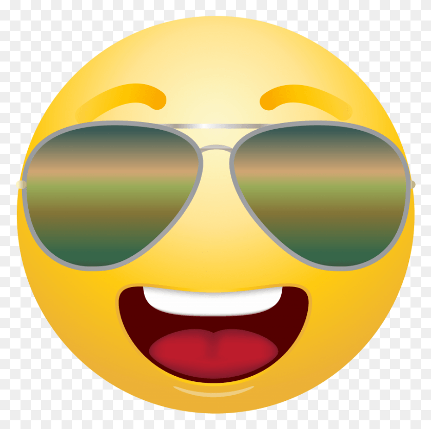 843x840 Free Emoticon With Sunglasses Images Emoticon, Accessories, Accessory, Head HD PNG Download