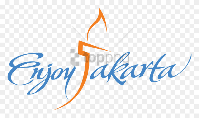 842x474 Free Enjoy Jakarta Logo Image With Transparent Enjoy Jakarta Logo, Text, Handwriting, Calligraphy HD PNG Download