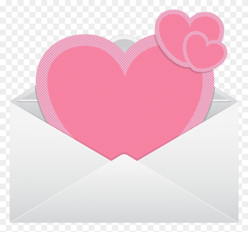 833x774 Free Envelope With Pink Hearts Transparent Heart, Baseball Cap, Cap, Hat HD PNG Download