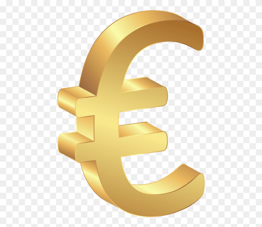 475x670 Free Euro Currency Gold Sign Images Transparent Gold Euro Symbol Transparent, Cross, Text, Alphabet HD PNG Download