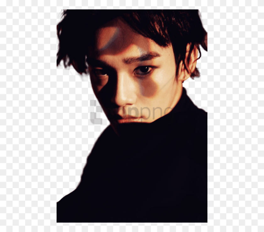 480x680 Free Exo Monster Photoshoot Chen Image With Chen Exo, Face, Person, Human HD PNG Download