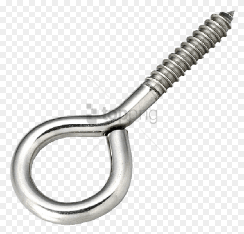 851x816 Free Eye Hook Screws Image With Transparent Pendant, Screw, Machine, Horn HD PNG Download