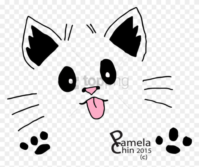 850x704 Free Face Cat Images Background Cat Svg Free Face, Stencil, Graphics HD PNG Download