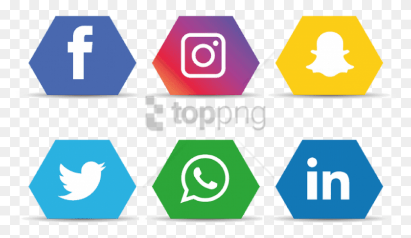 850x465 Free Facebook Instagram Whatsapp Image With Facebook Instagram Icons, Label, Text, Graphics HD PNG Download