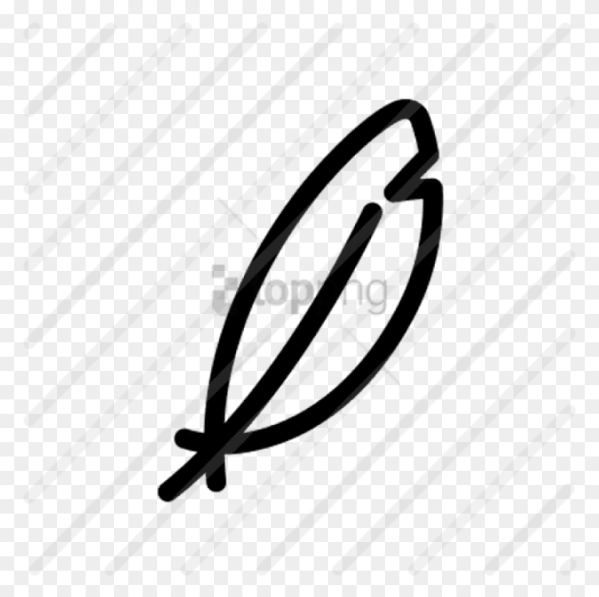 850x847 Free Feather Icon, Bow, Text, Symbol HD PNG Download