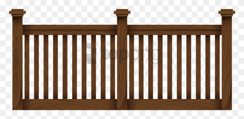 820x369 Free Fence Image With Transparent Background Wood Fence Transparent Background, Handrail, Banister, Railing HD PNG Download
