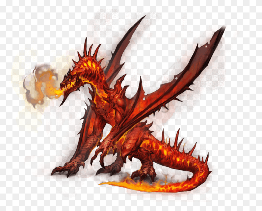 850x672 Free Fire Dragon Image With Transparent Might And Magic Heroes Dragon, Bonfire, Flame, Graphics HD PNG Download