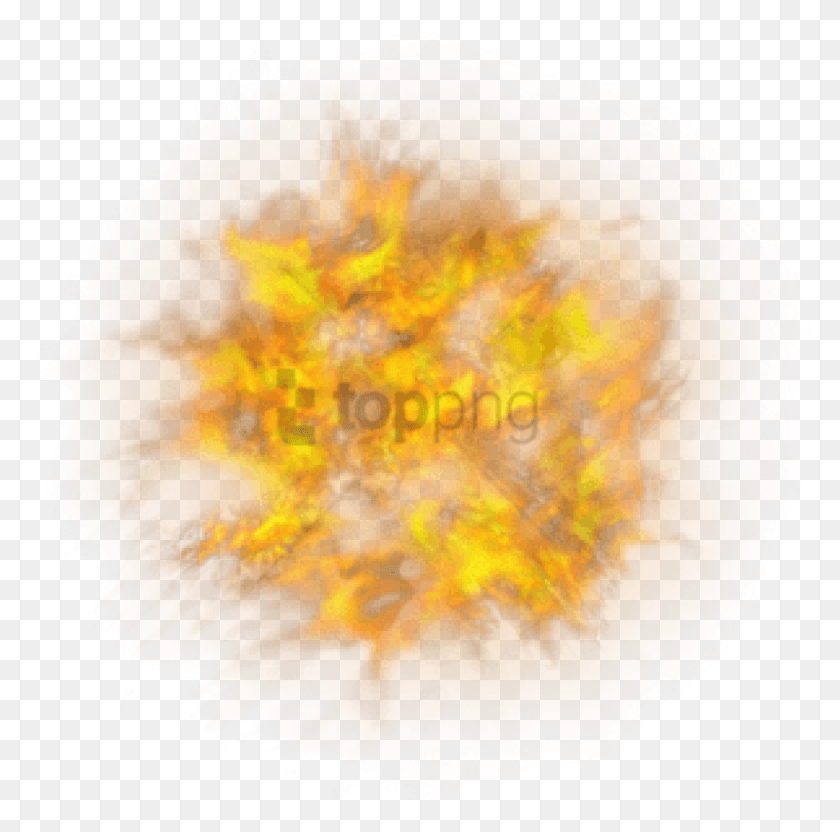 798x790 Free Fire Effect Photoshop Image With Transparent Yellow Smoke, Ornament, Bonfire, Flame HD PNG Download