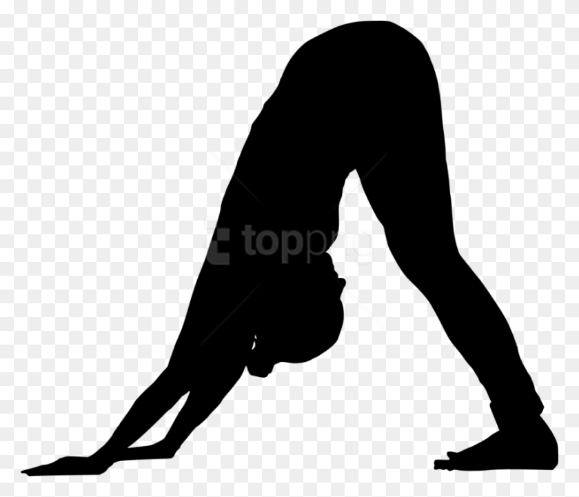 850x721 Free Fitness Silhouette Illustration, Kneeling, Person, Human HD PNG Download