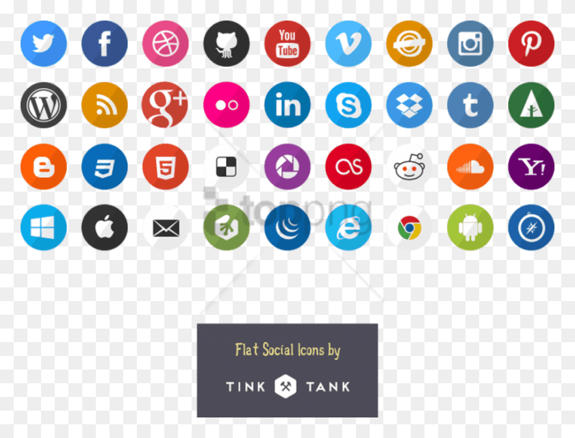 850x633 Free Flat Social Network Icon Sketch Simple Social Icons, Text, Rug, Symbol HD PNG Download