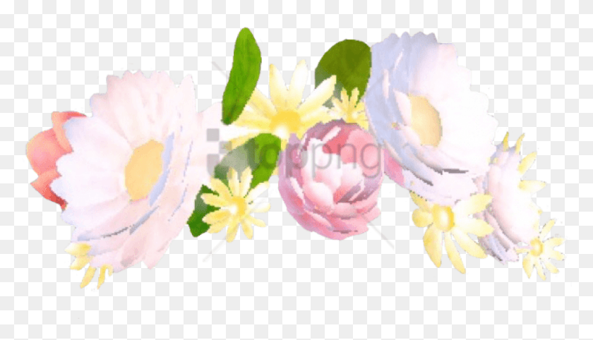 844x457 Png Цветочная Корона Прозрачные Оверлейные Изображения Фильтры Snapchat Цветочная Корона, Растение, Цветение, Лепесток Hd Png