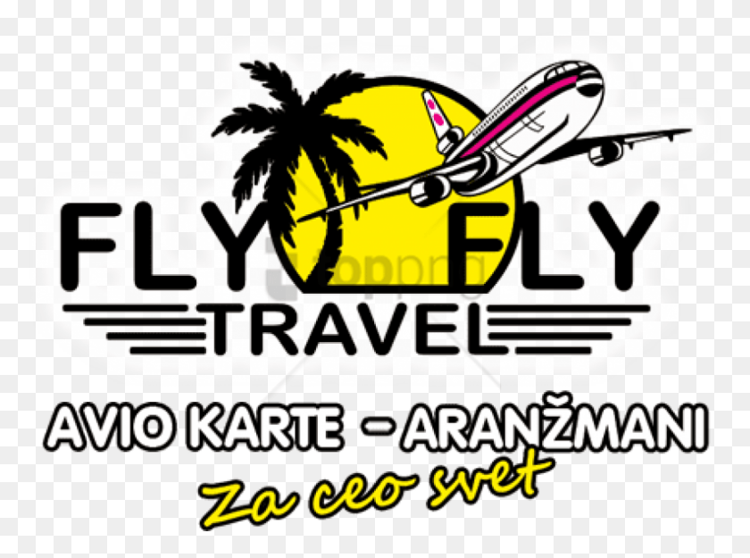 850x616 Free Fly Fly Travel Image With Transparent Fly Fly Travel, Text, Label, Vehicle HD PNG Download