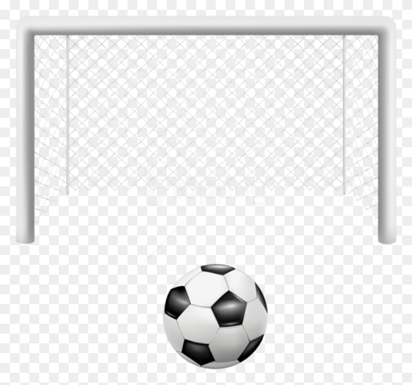 843x784 Free Football Gate And Ball Images Arco De Futbol, Soccer Ball, Soccer, Team Sport HD PNG Download
