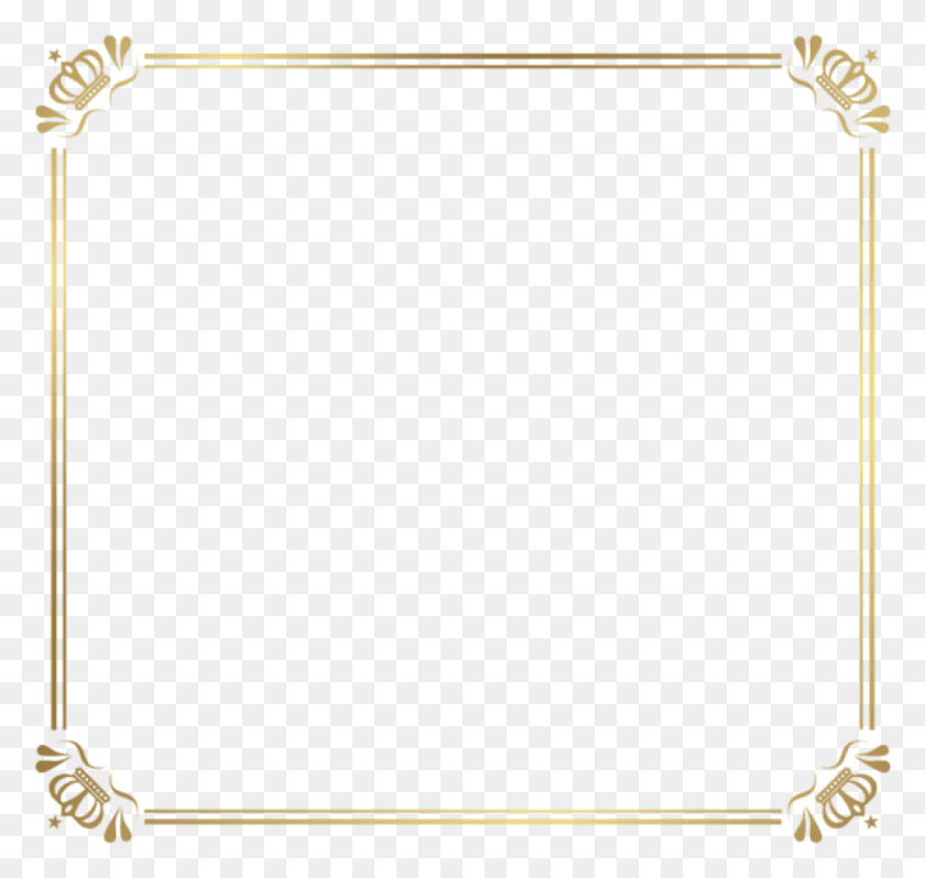 841x796 Free Frame Border With Crowns Clipart Frame Frame Border, Utility Pole, Bow, Screen HD PNG Download