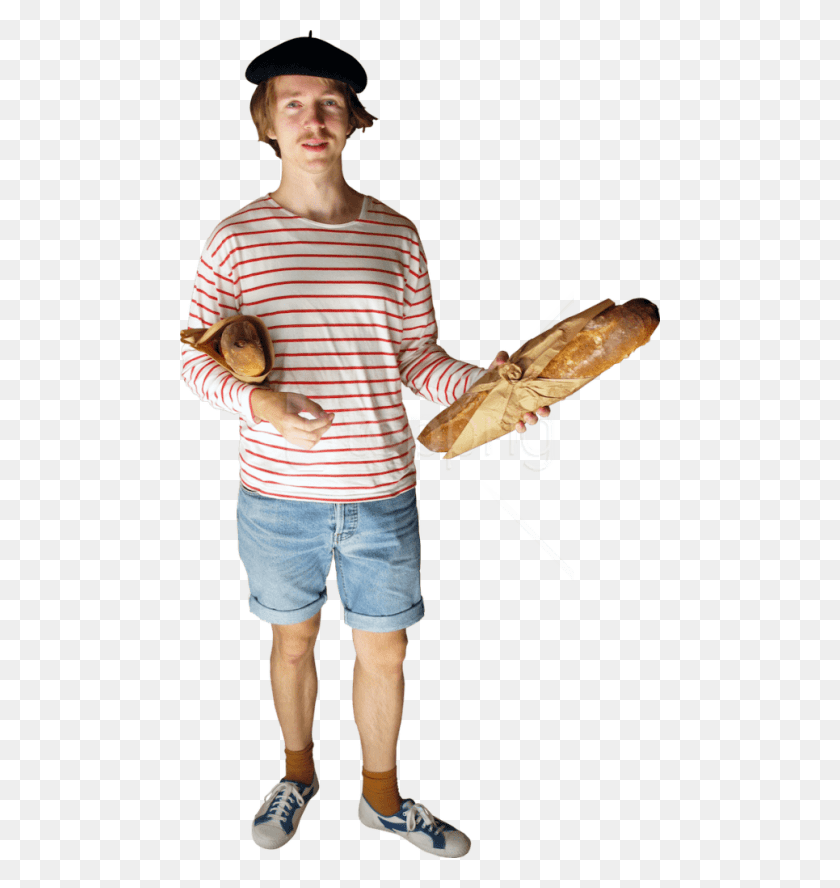 480x828 Free France Baguette Images Transparent French Man With Transparent Background, Person, Clothing, Animal HD PNG Download